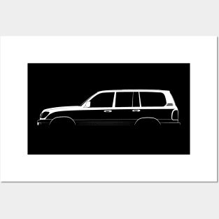 Lexus LX 470 (J100) Silhouette Posters and Art